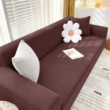 Imagem de Capa Para Sofá Estampada Elastica Protetora 1 2 3 Lugares Antiderrapante À Prova De Poeira Lavável