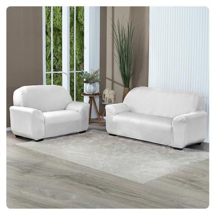 Imagem de Capa Para Sofá Lisa 2 E 3 Lugares Coladinha Malha Gel