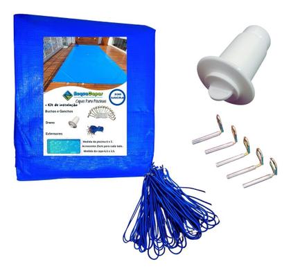 Imagem de Capa Piscina 4 X 2,5 Térmica+limpeza+proteção Uv+kit 4x2,5