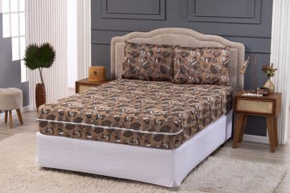 Imagem de Capa Protetora Para Colchão Casal Padrão Com Zíper Malha Gel Spandex Super Macia