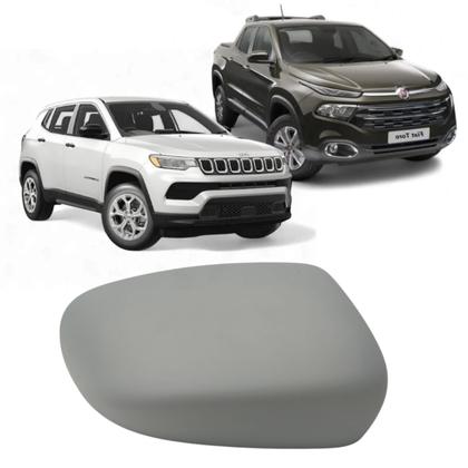 Imagem de Capa Retrovisor Fiat Toro 2016 A 2025 Jeep Compass 2017 A 2025 Lado Direito Primer