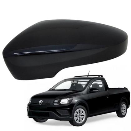 Imagem de Capa Retrovisor Saveiro 2013 2014 2015 2016 2017 2018 2019 2020 2021 2022 2023 Esquerdo Original Preto Ninja