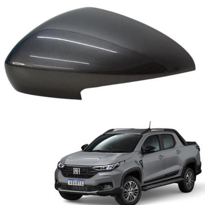 Imagem de Capa Retrovisor Strada Endurance 2021 2022 2023 2024 2025 Lado Esquerdo Cinza Silverstone Com Furo