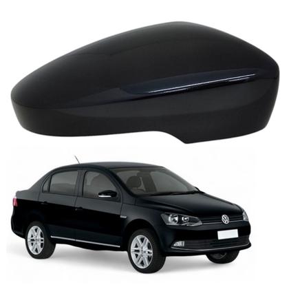 Imagem de Capa Retrovisor Voyage 2013 2014 2015 2016 2017 2018 2019 2020 2021 2022 2023 Direito Preto Ninja