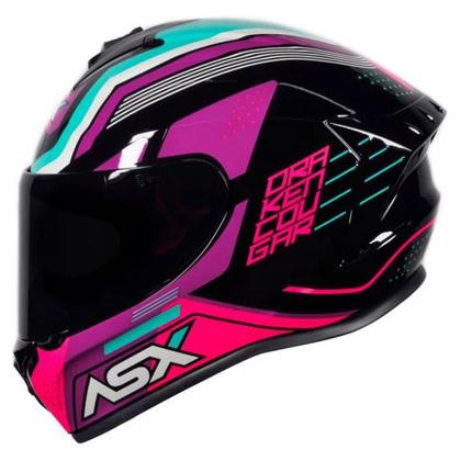 Imagem de Capacete ASX/ Axxis Draken Cougar Brilhante Pink Tiffany