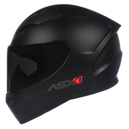 Imagem de Capacete ASX City Solid Preto Fosco Masculino e Feminino Moto Esportivo