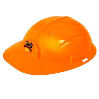 Imagem de Capacete de Operário Engenheiro Infantil Construtor Laranja