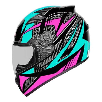 Imagem de Capacete Ebf New Spark Flash Tifany Verde e Rosa