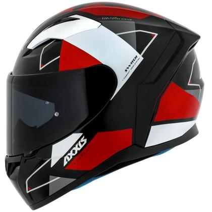 Imagem de Capacete Masculino Axxis Segment Switch Preto Moto Fechado