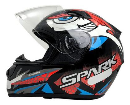 Imagem de Capacete Moto Ebf New Spark Dragon Esportivo Com Narigueira