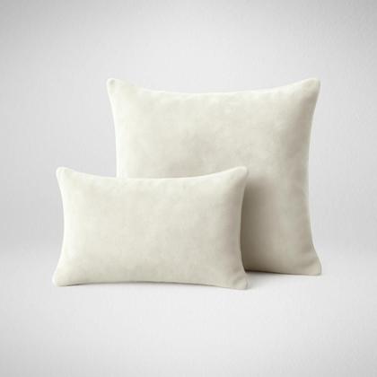 Imagem de Capas de Almofadas Decorativa Suede 50x50cm + Capa Retangular 50x30cm Glamour Luxo Marfim