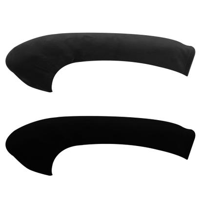 Imagem de Capas de apoio de braço FORCHEER 38 cm, veludo elástico, pretas