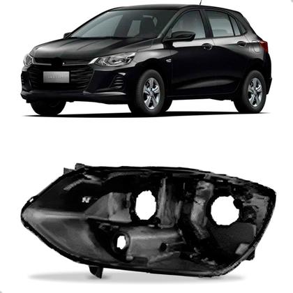 Imagem de Carcaça Farol Onix 2020 A 2024 Modelo Com Projetor