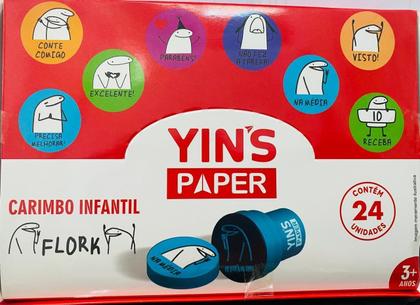 Imagem de Carimbo Infantil Flork Yins Paper Caixa Com 24 Unidades