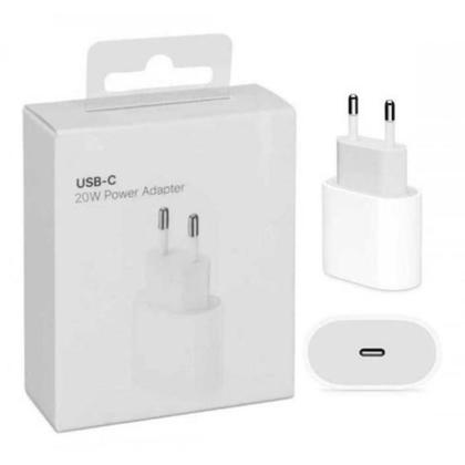 Imagem de Carregador Compatível Usb-C 20W Turbo Iphone-11-12-13-14 - Adaptador Tomada Fonte Turbo - Foxcom