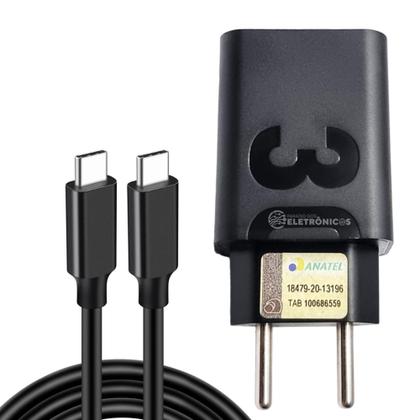 Imagem de Carregador Lehmox Carga Rápida Compativel Para Moto G7 Play e Moto G7 - LE1TYPEC