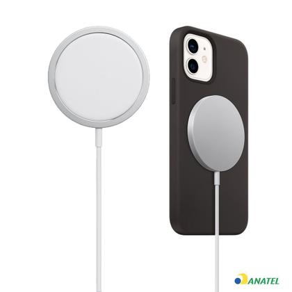 Imagem de Carregador Magnético Sem Fio Compatível Iphone 11 12 13 X XR XS 15W Com Imã