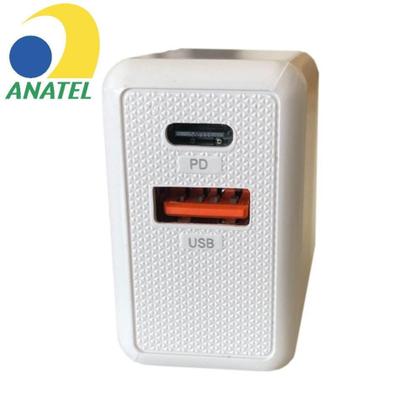 Imagem de Carregador Turbo Tipo-c Usb dupla entrada + Cabo Lightning - KAIDI