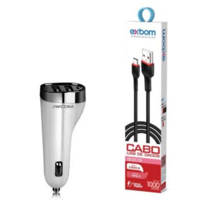 Imagem de Carregador Veicular compatível com Samsung Galaxy Note 20 - Kit