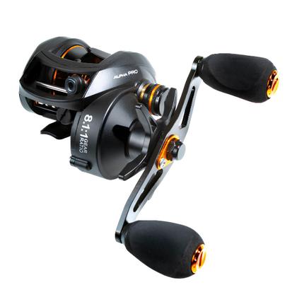 Imagem de Carretilha de Pesca Alpha Pro 18 Rolamentos 8.1:1 Drag 8kg- Vrs Fishing