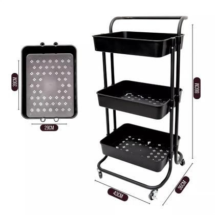 Imagem de Carrinho Auxiliar Com Rodinhas Multiuso