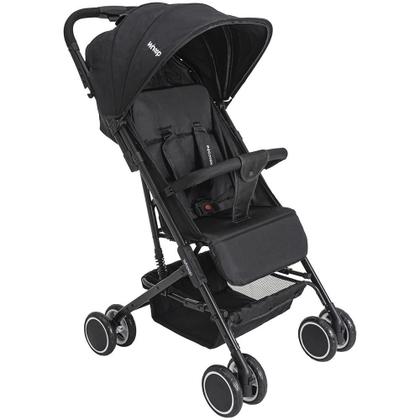 Imagem de Carrinho de Bebê Compacto Whoop Mascote 0 a 15kg Preto 8008PR