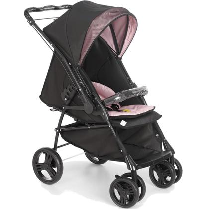 Imagem de Carrinho de Bebe Reversivel Galzerano Maranello Preto Rosa