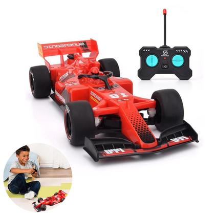 Imagem de Carrinho F1 Controle Remoto Fumaça E Luz Led Crianças E