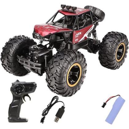 Imagem de Carrinho Rock 4x4 Truck Controle remoto bateria Off-road crawler