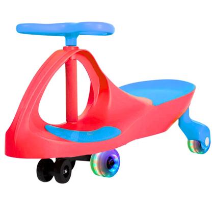 Imagem de Carrinho Rolimã Zig Zag Gira Car Vermelho 360 Roda Led Infantil - Castela