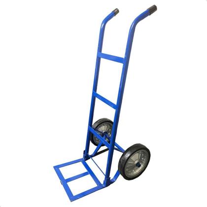 Imagem de Carro De Carga Em Aço 180kg Pneu Maciço 18a Azul Metalosa