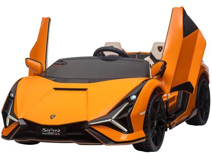 Imagem de Carro Elétrico Infantil Laranja Lamborghini 