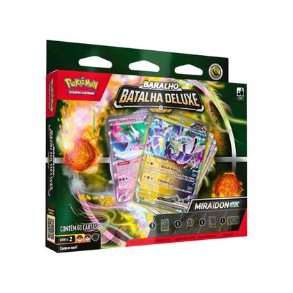 Imagem de Cartas Pokémon Deck Batalha Deluxe Miraidon Koraidon - Copag