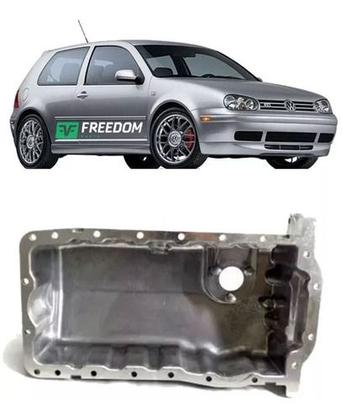 Imagem de Carter de óleo motor vw golf polo bora audi a3 1.6 2.0 aspirado c/furo p/sensor