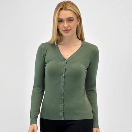 Imagem de Casaco Dunialin Cardigan com Botão Feminino