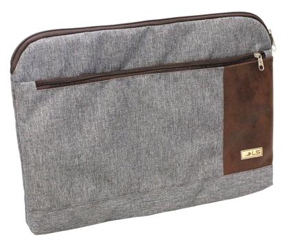 Imagem de Case LS Bolsas para Notebook 15.6" Cinza Mescla e Marrom 2 divisões - CN5545