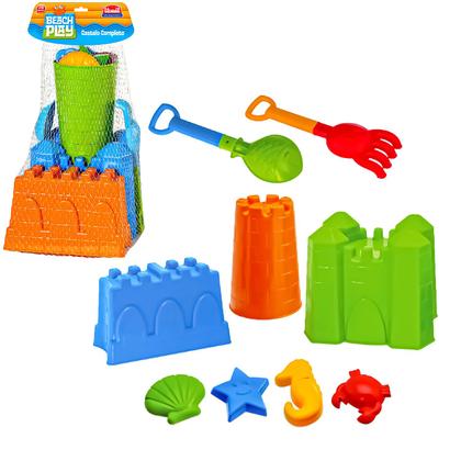 Imagem de Castelo De Praia Beach Play Kit 9 Peças Para Brincar Areia - Usual Brinquedos