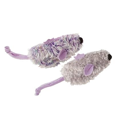 Imagem de Cat Toy KONG Purple Mouse e Frosty Grey Mouse com Catnip, pacote com 2 unidades