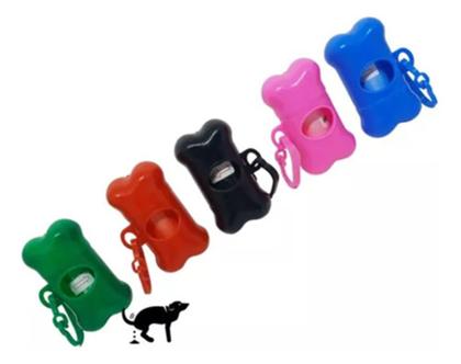 Imagem de Cata Caca Kit Ossinho + 1 Rolo Cores (2 No Total) Cocô Pets