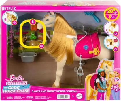 Imagem de Cavalo Barbie Mysteries Com Som, Música e Acessórios - Mattel HXJ42