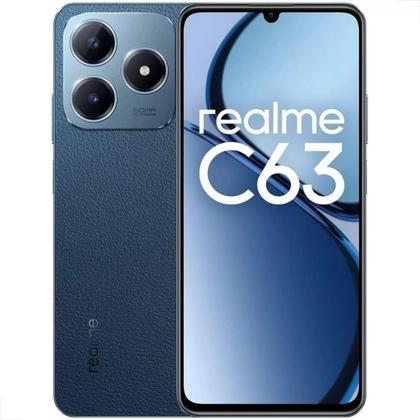 Imagem de Celular Realme C63 NFC 256GB / 128GB + 12GB Ram Premium Design câmera 50MPX Tela 6.74" Resistente a água IPX54 Global Dual Sim lançamento 2024