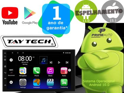 Imagem de Central Multimídia Android 11 Espelhamento IOS Android 7 Poleg Taytech T100