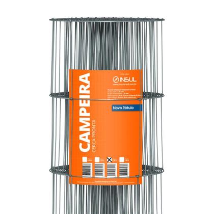 Imagem de Cerca Pronta Campeira de Arame Ovalado, Altura de 0,80m, Fios de aço 2,30mm, Malha 20x10cm, Rolo 50m