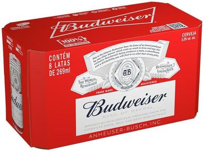 Imagem de Cerveja Budweiser 269ml Caixa (8 Unidades)