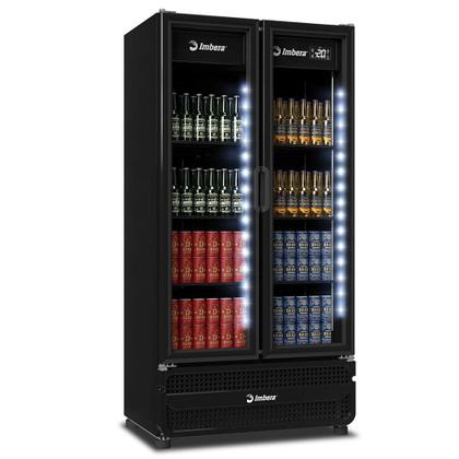 Imagem de Cervejeira 2 Portas CCV-480 PV Imbera - Porta de Vidro All Black Led Perimetral 810L -6ºC a +2ºC