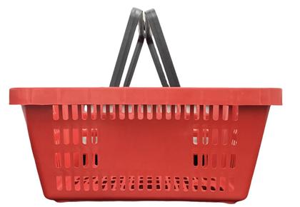 Imagem de Cesta Supermercado Hortifruti Reforçada 13L 10Un Vermelhas