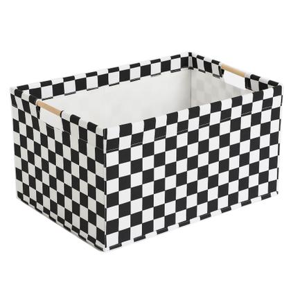 Imagem de Cesto Armazenamento Decoração Roupa Com Alça