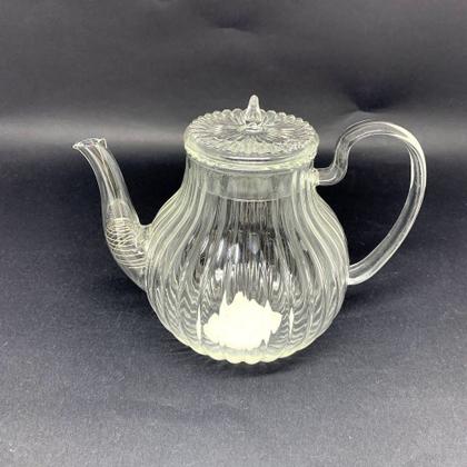 Imagem de Chaleira Canelada de Vidro Transparente 700ml