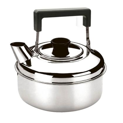 Imagem de Chaleira Inox 2 Litros Tradicional Fogão de Indução Cabo Baquelite sem Apito Zanella