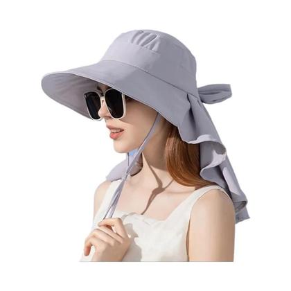 Imagem de Chapéu de Pescador com Aba Grande - Proteção Solar - Estilo Coreano